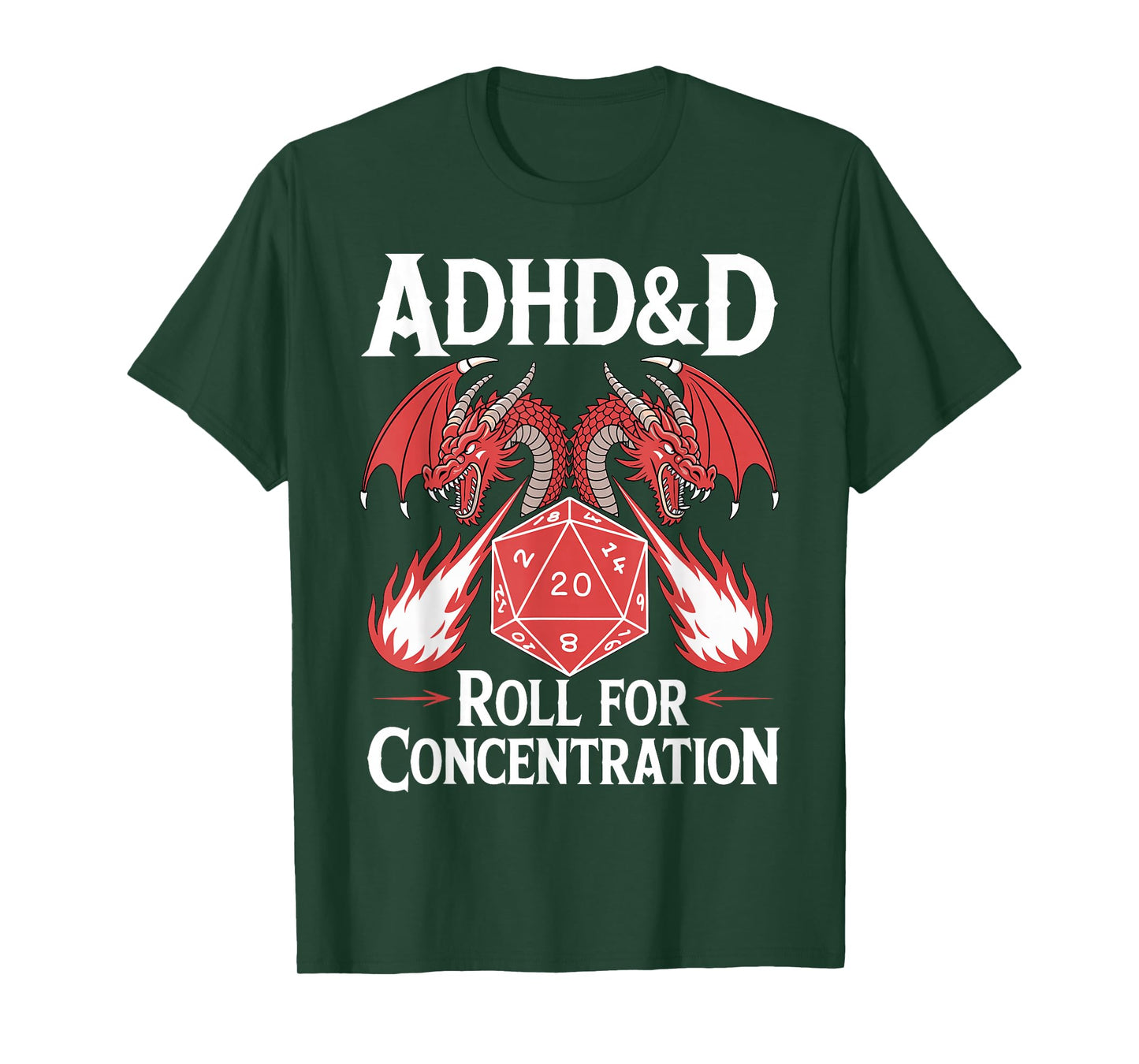 Adhd&d Adhd Roll For Concentration T-Shirt