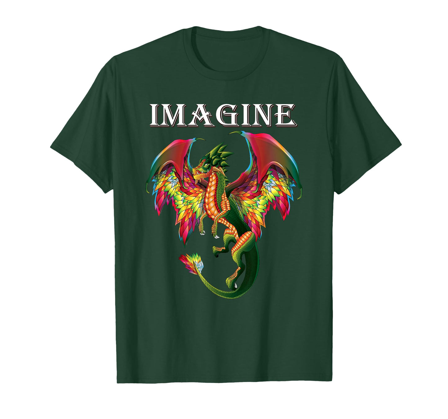 Imagine Being A Dragon Breathing Fire Magical Wings Boys Men T-Shirt