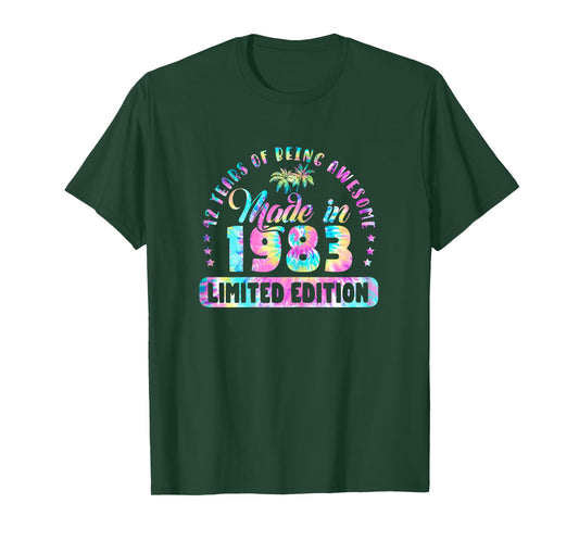 Made In 1983 Limited Edition 42 Birthday Gifts 42 Year Old T-Shirt