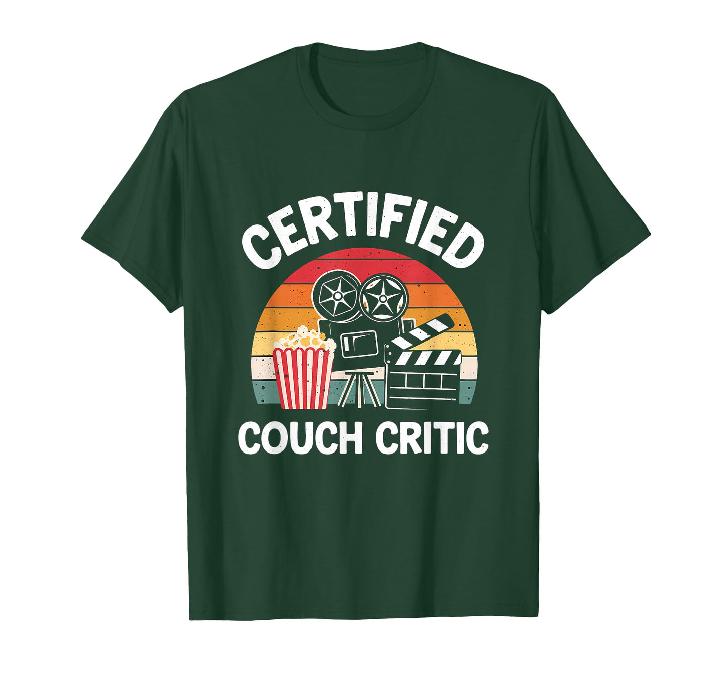 Certified Couch Critic Unpaid Movie Critic Film Reviewer T-Shirt