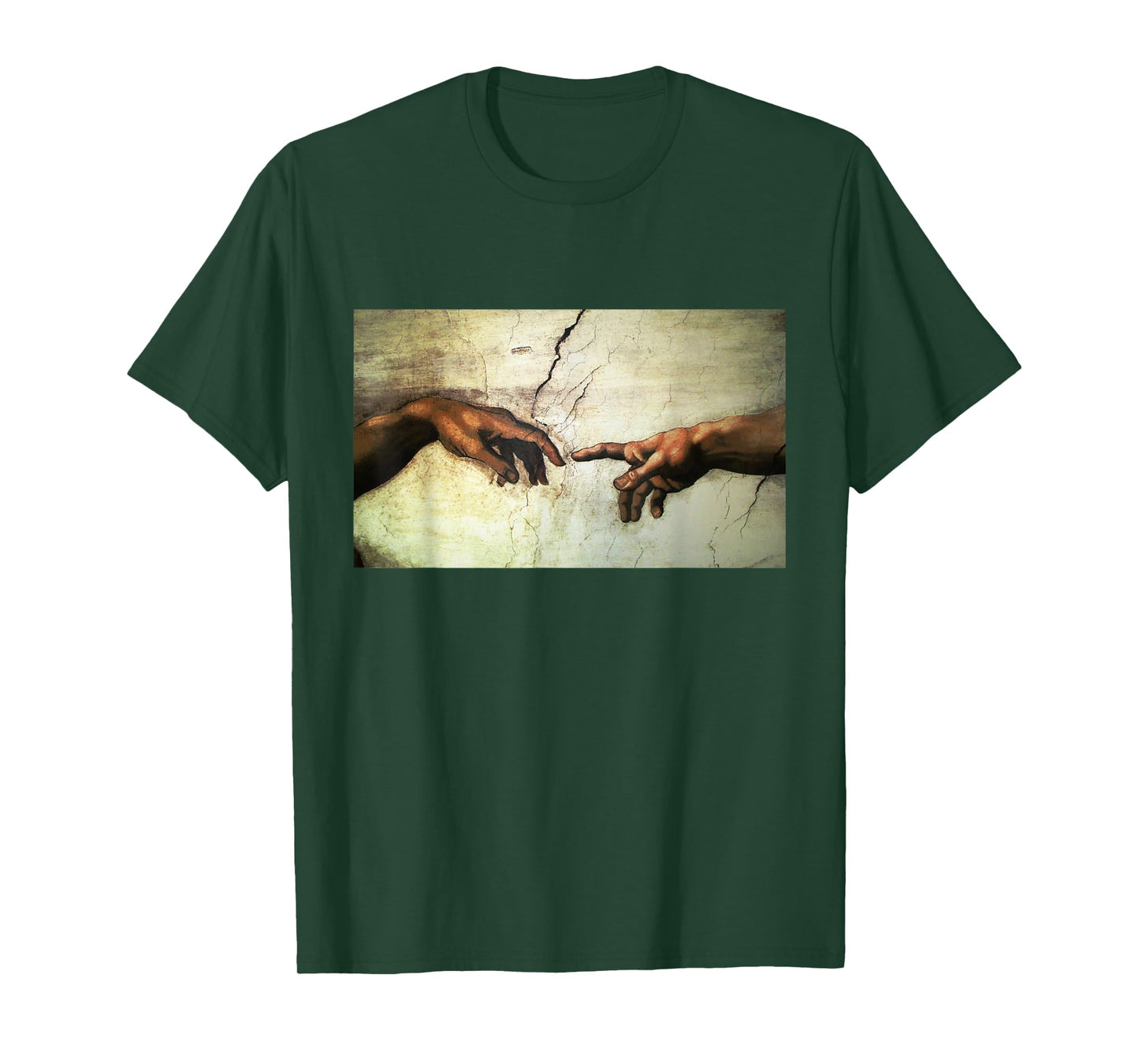 MichelAngelo - creation of Adam - vintage art T-Shirt