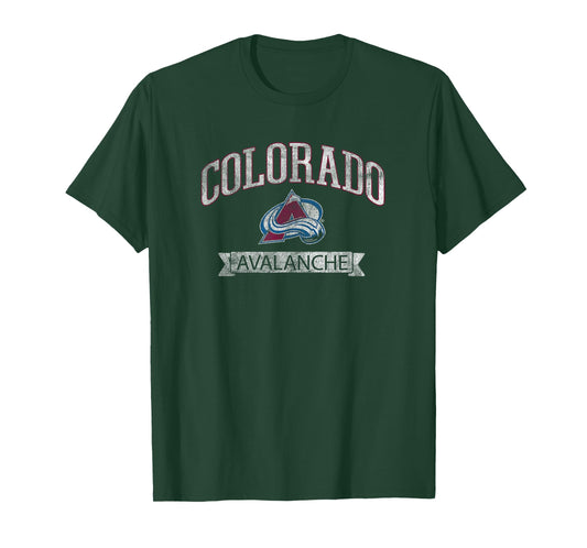 Colorado Avalanche Vintage Hockey Black Officially Licensed T-Shirt