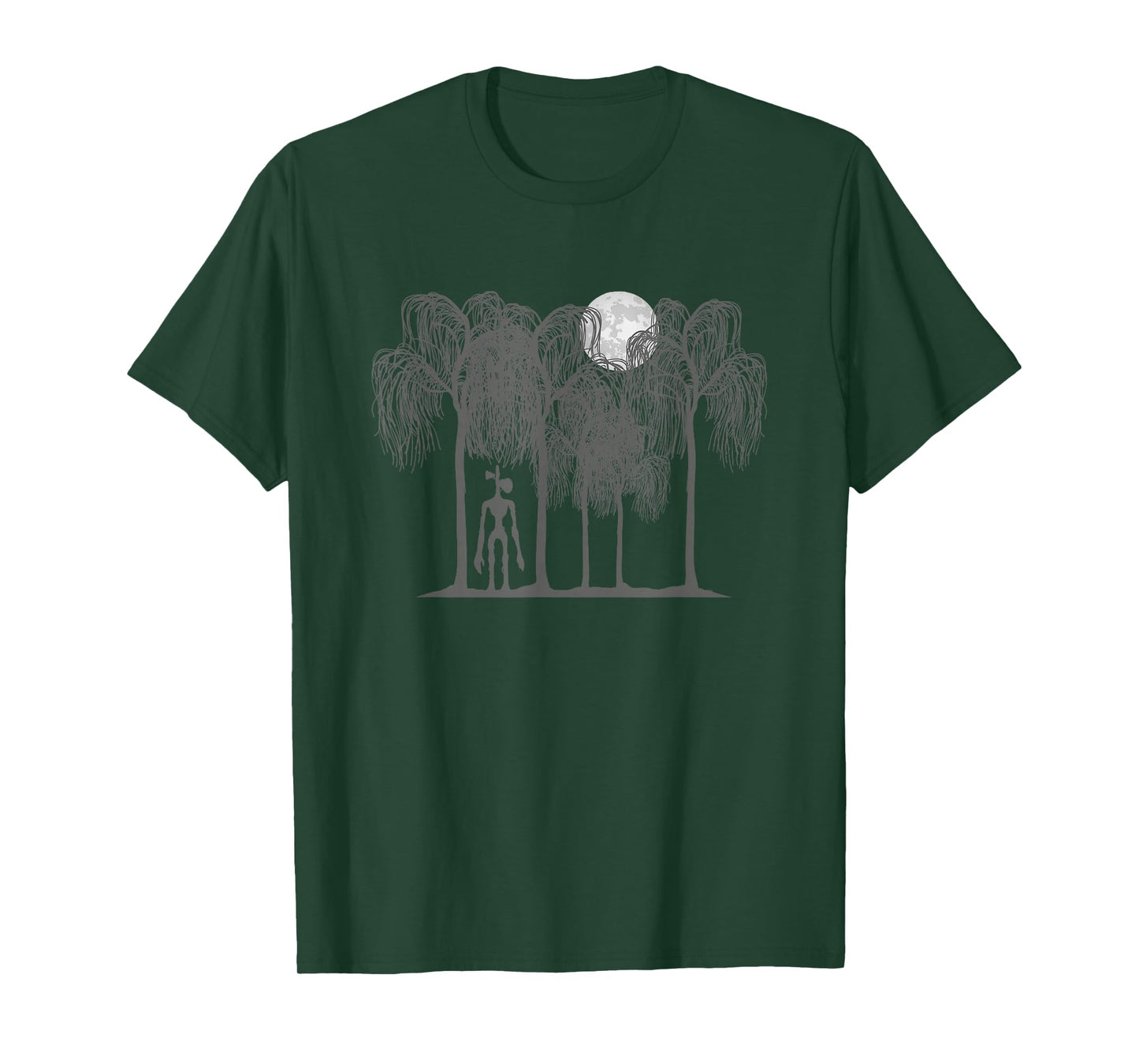 Supernatural White Full Moon and UFO Cryptkins Siren Head T-Shirt