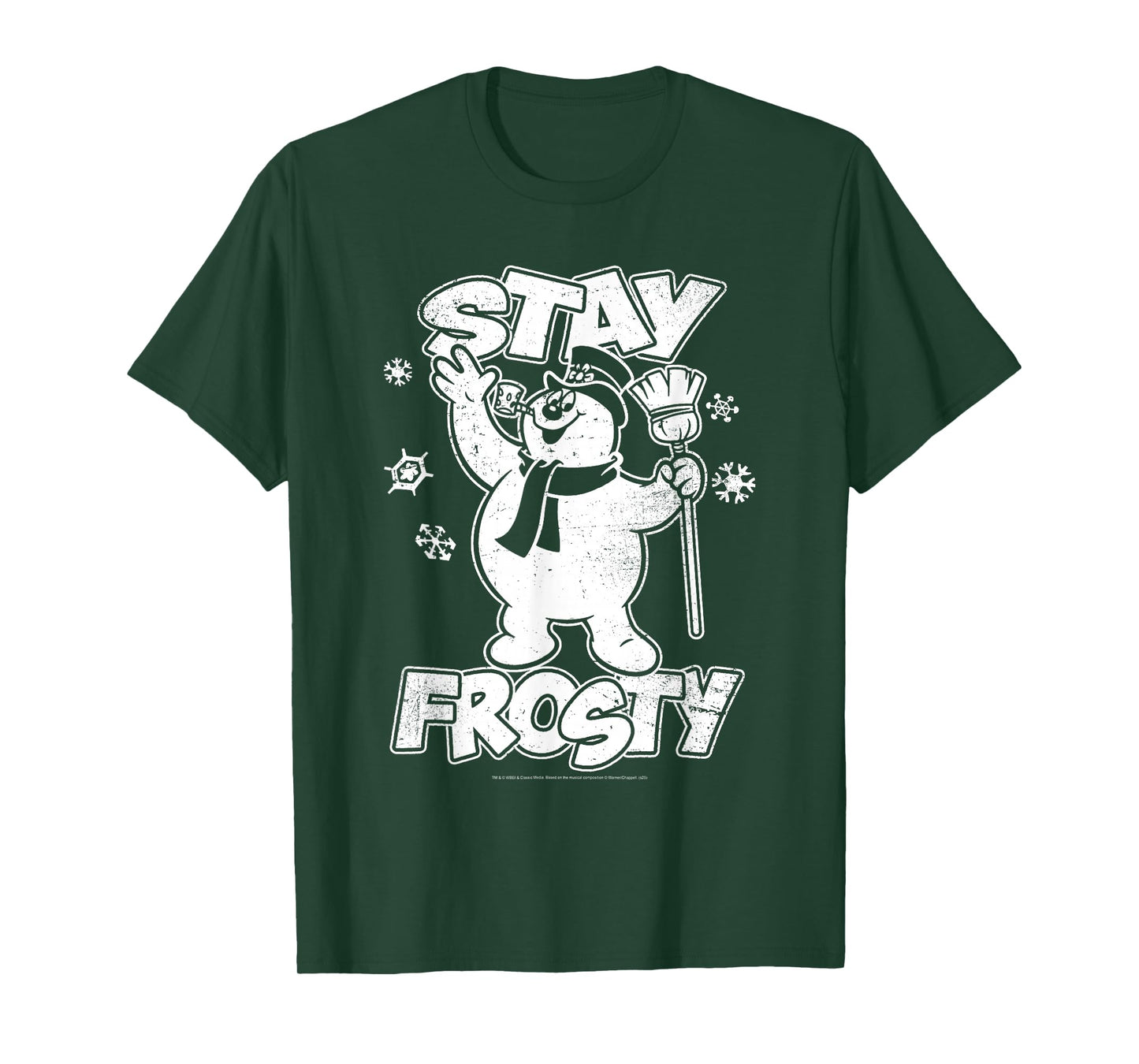 Frosty The Snowman Stay Frosty Snowflakes Christmas Movie T-Shirt