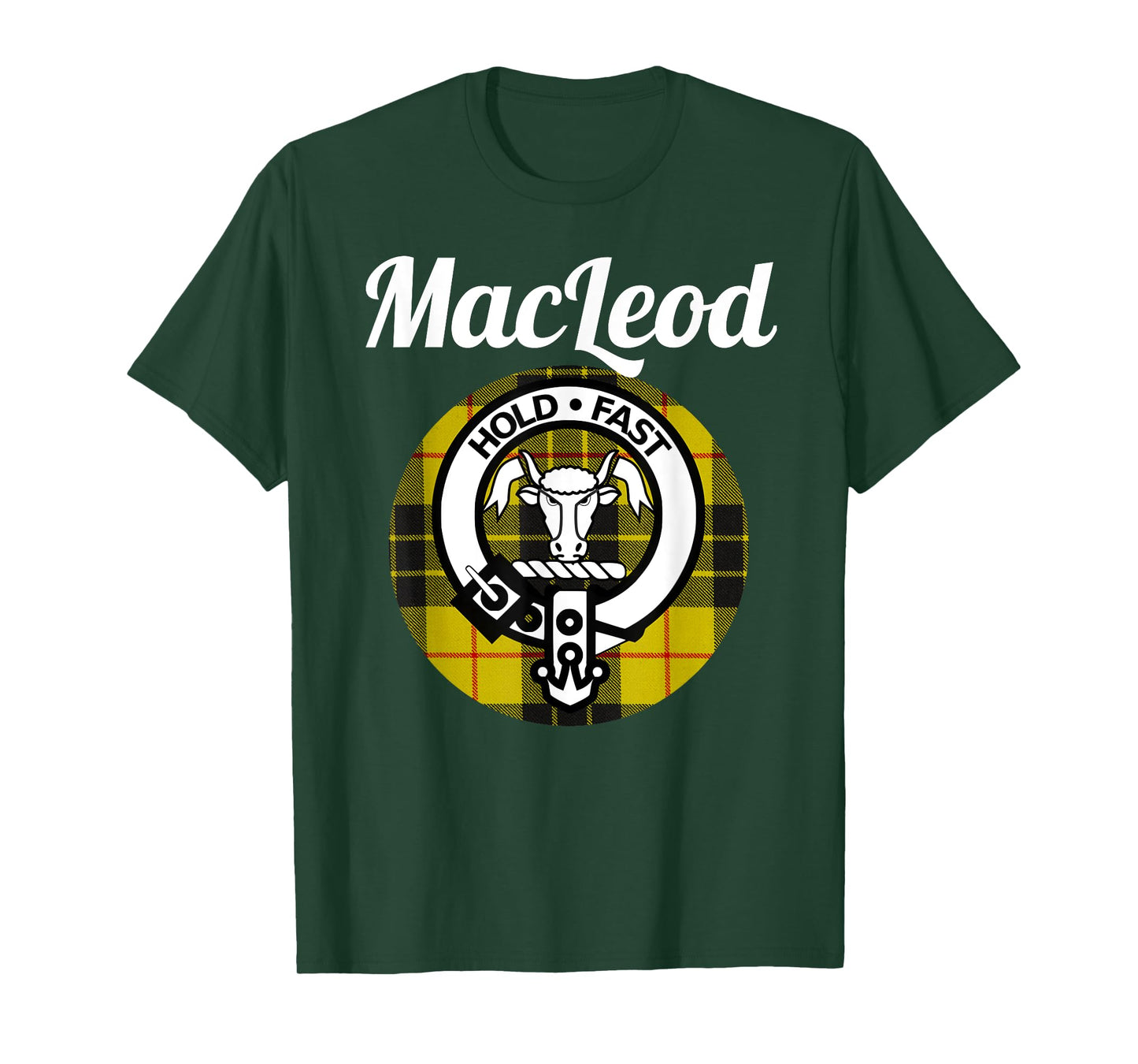 MacLeod Clan Scottish Name Coat Of Arms Tartan T-Shirt