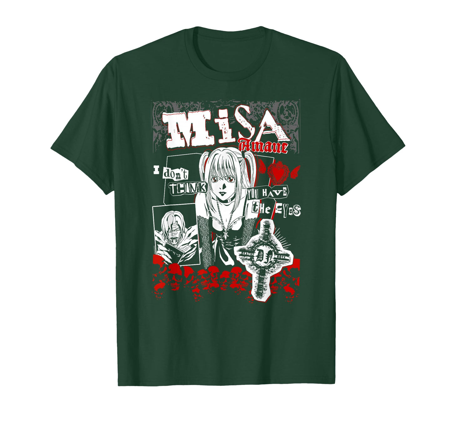 Death Note Misa Amane Punk Zine Collage Anime T-Shirt