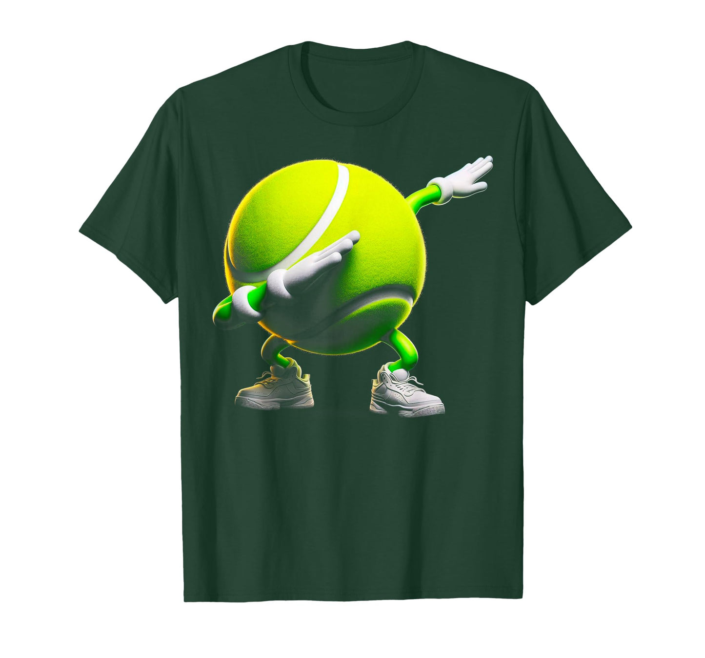 Funny Dabbing Dab Tennis Ball Joke Tee Tennis Player T-Shirt