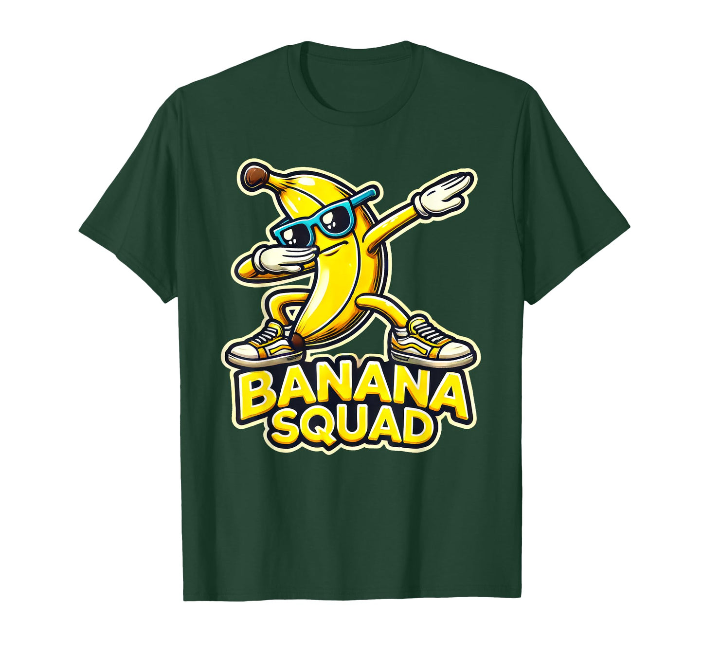 Banana Squad Funny Dabbing Banana Food & Dab Funky Fruit T-Shirt