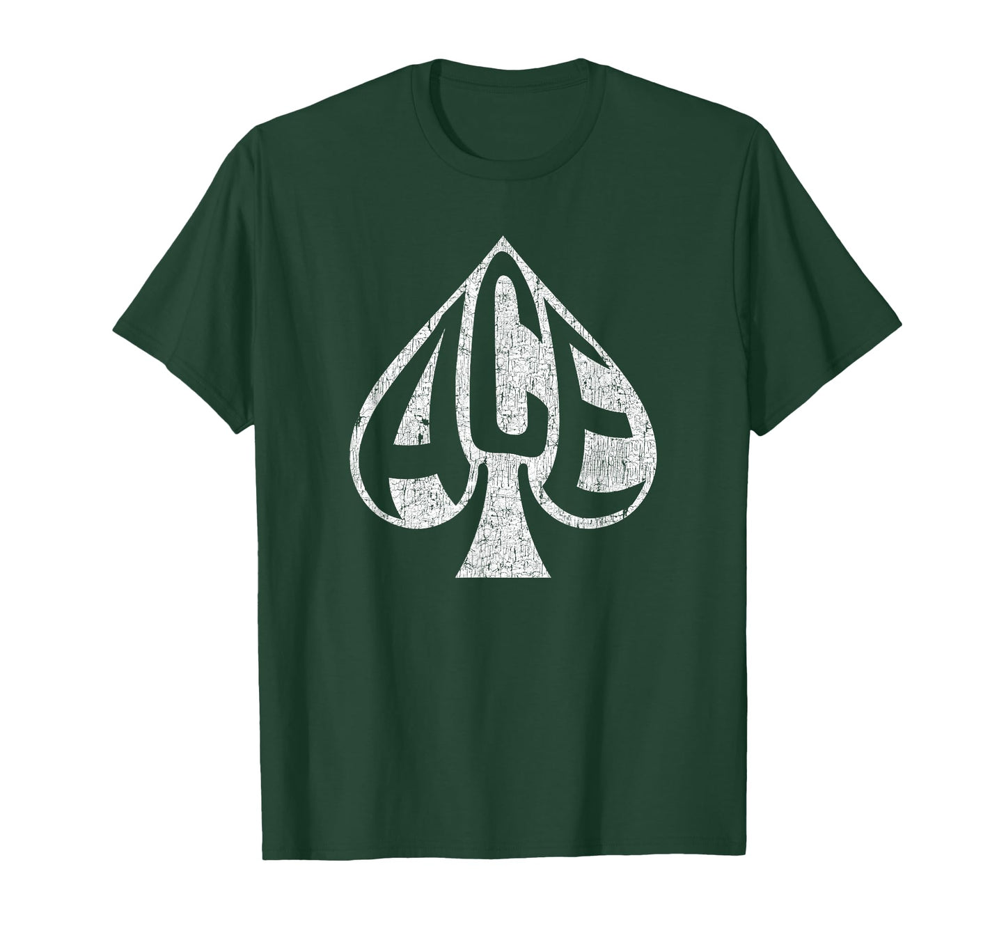 Vintage Ace of Spades Texas Hold'em Playing Card T-Shirt T-Shirt