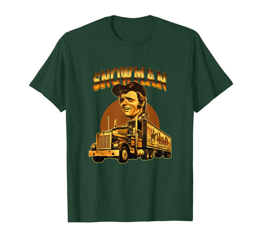 70s Retro Snowman Truck 1970s Vintage Groovy T-Shirt
