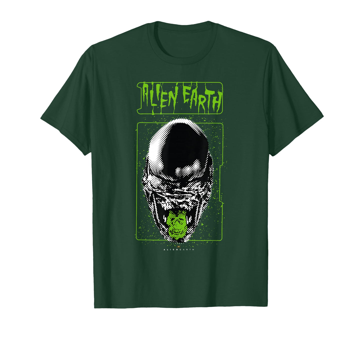 Alien: Earth Xenomorph XX121 Portrait Distressed Style T-Shirt