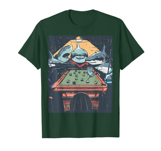 Sharky Billiards Crew - Pool Sharks T-Shirt