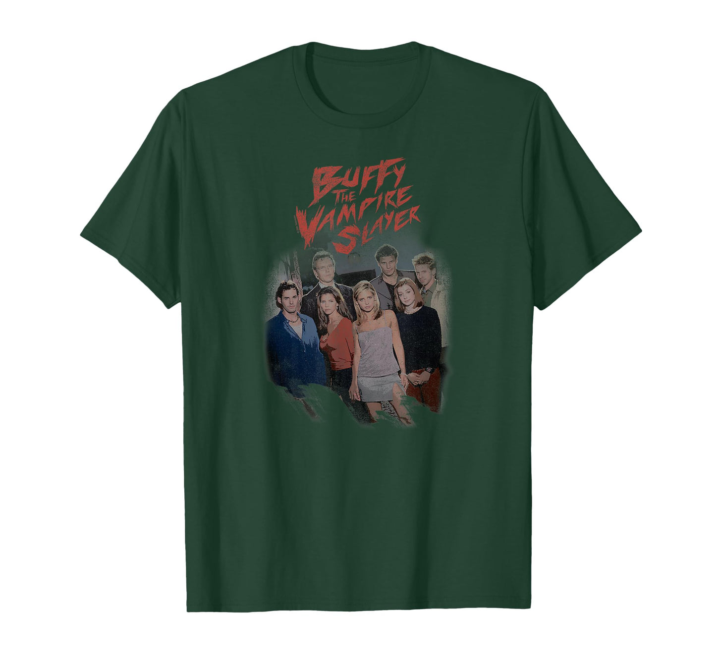 Buffy the Vampire Slayer Distressed Group Photo TV Show T-Shirt