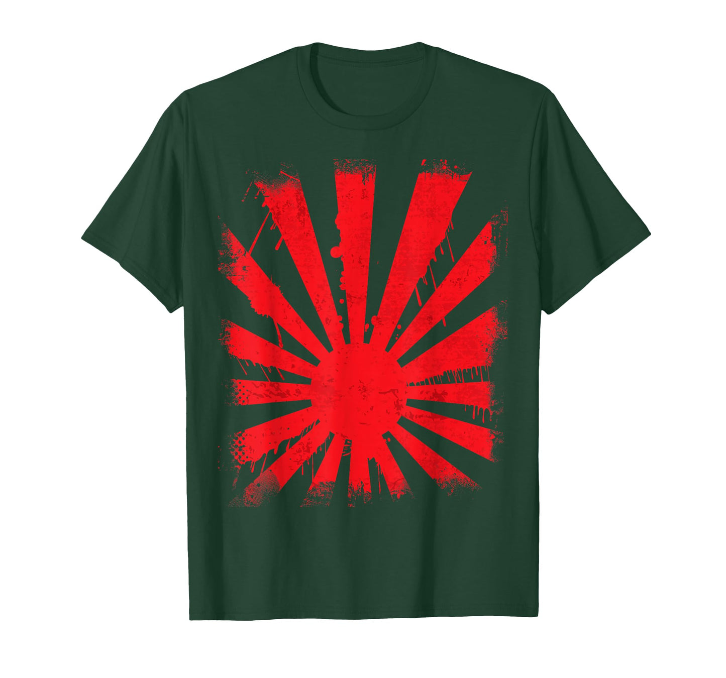 Japanese flag dripping rising sun flare T-Shirt