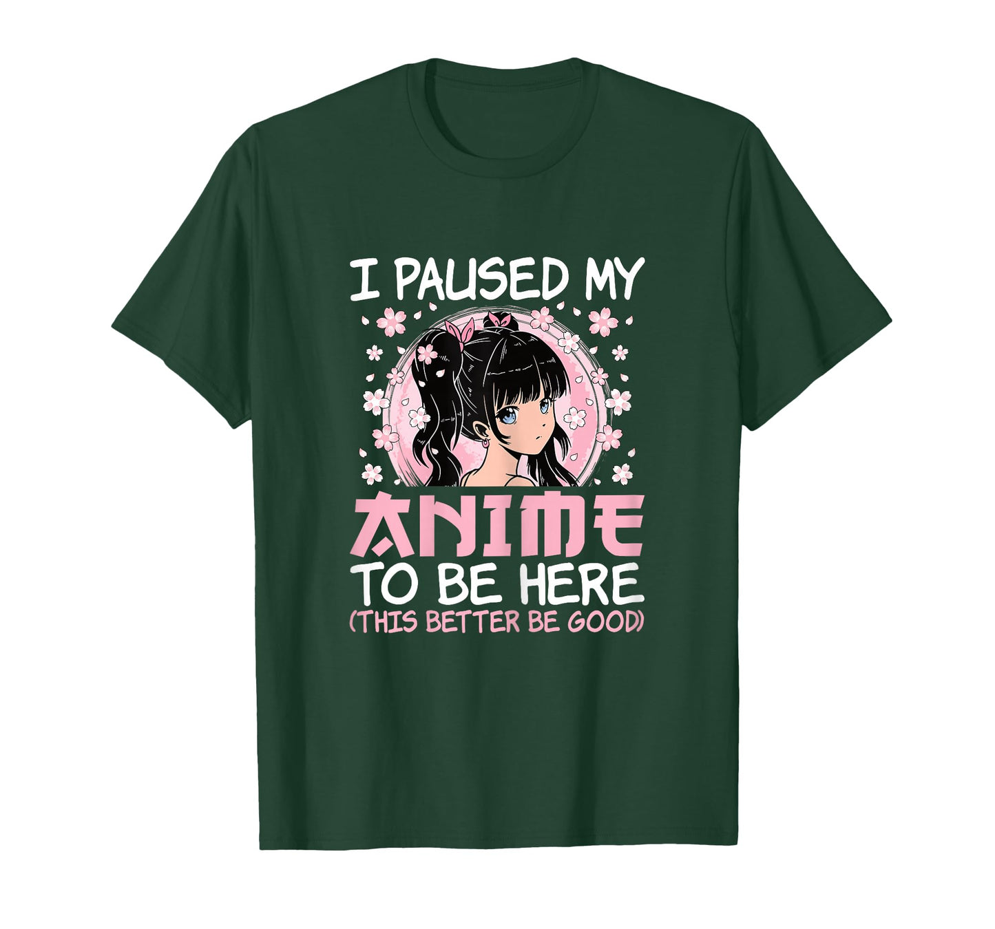I Paused My Anime to Be Here Cute Japanese Otaku Women Girls T-Shirt