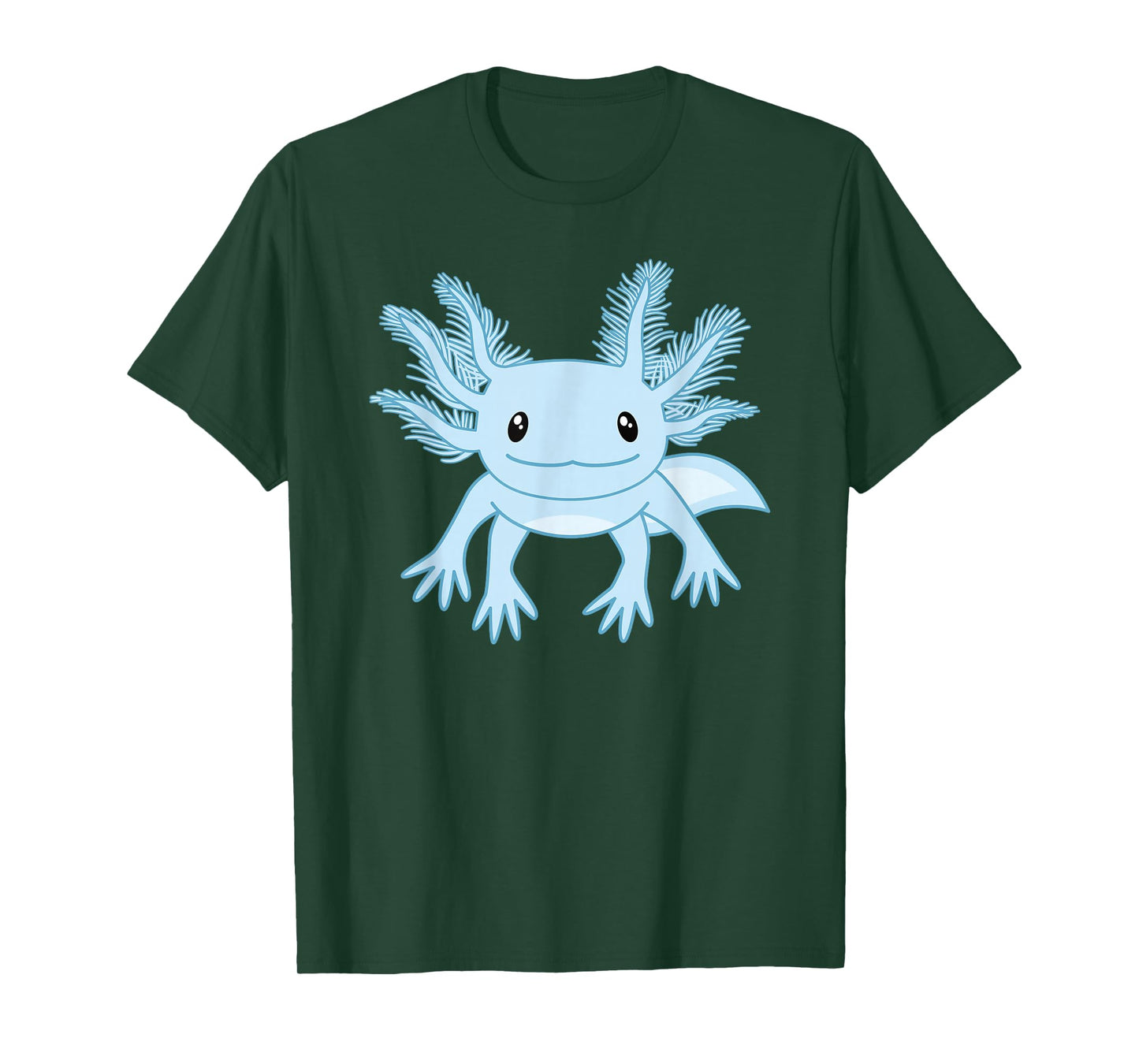 Blue Axolotl Funny Kawaii Axolotl Lover Men Women Kids T-Shirt