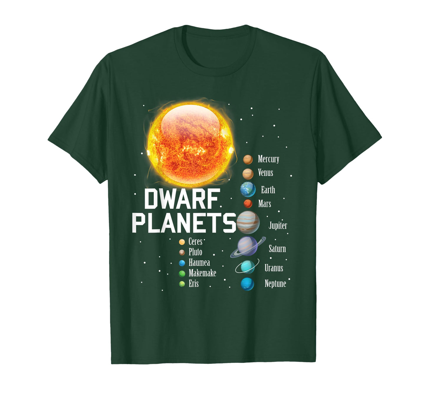 Solar System Planets Outer Space Astronaut Lover Kids Gift T-Shirt
