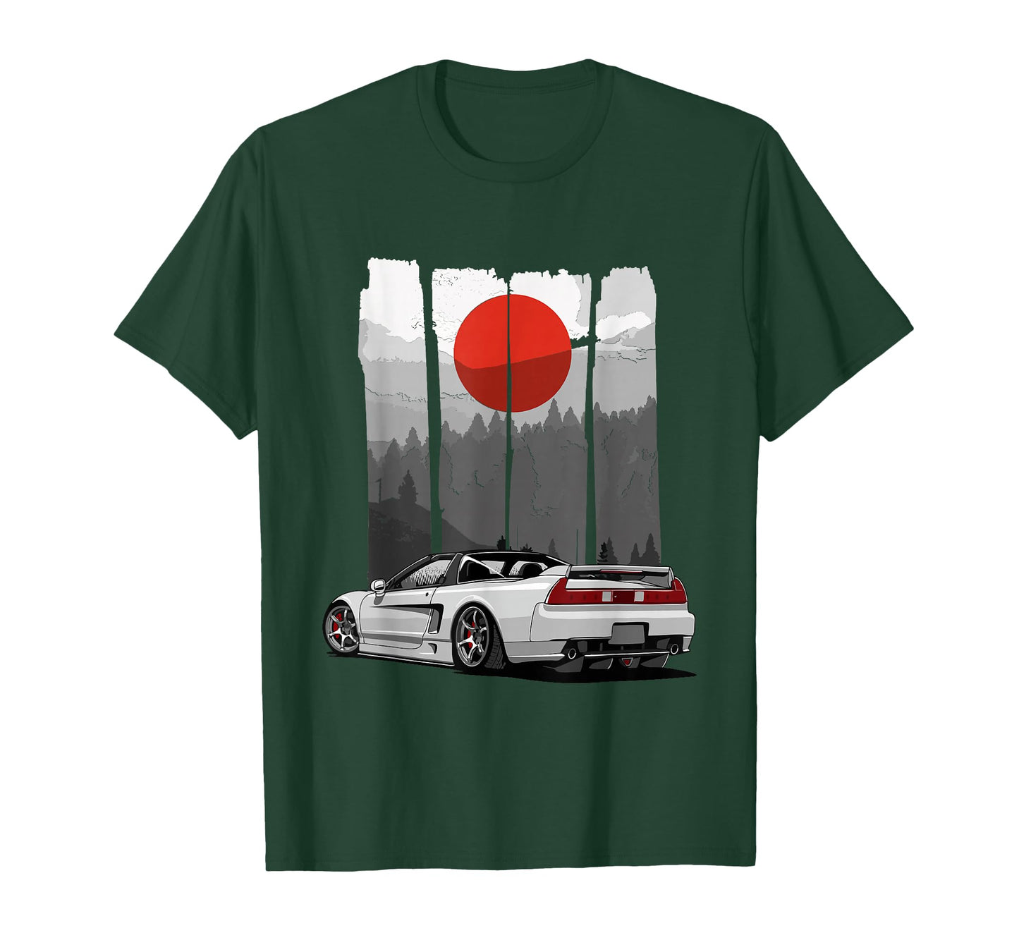 JDM NSX Car Tuning Japan Rising Sun Drift Import T-Shirt Small