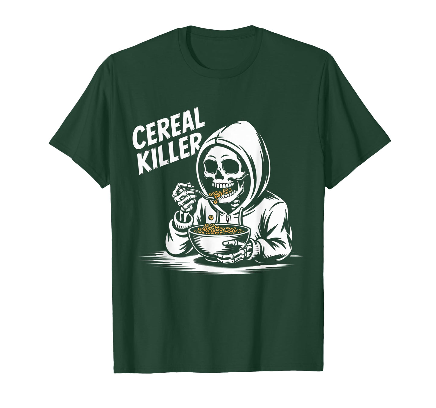 Cereal Killer Funny Halloween Horror Movie Masked Man T-Shirt