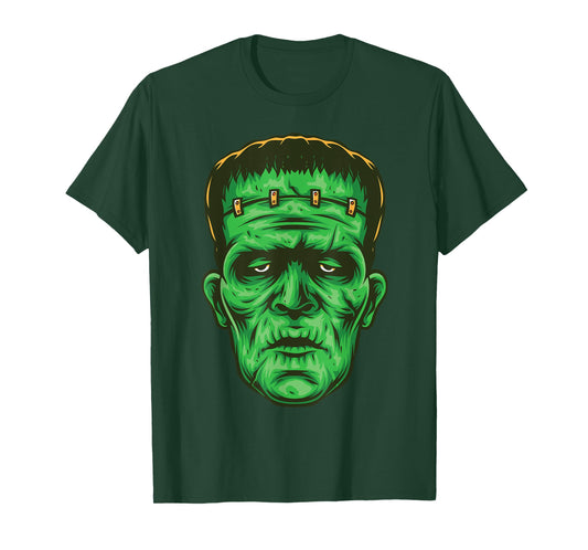 Frankenstein face zombie gifts for lovers zombie T-Shirt