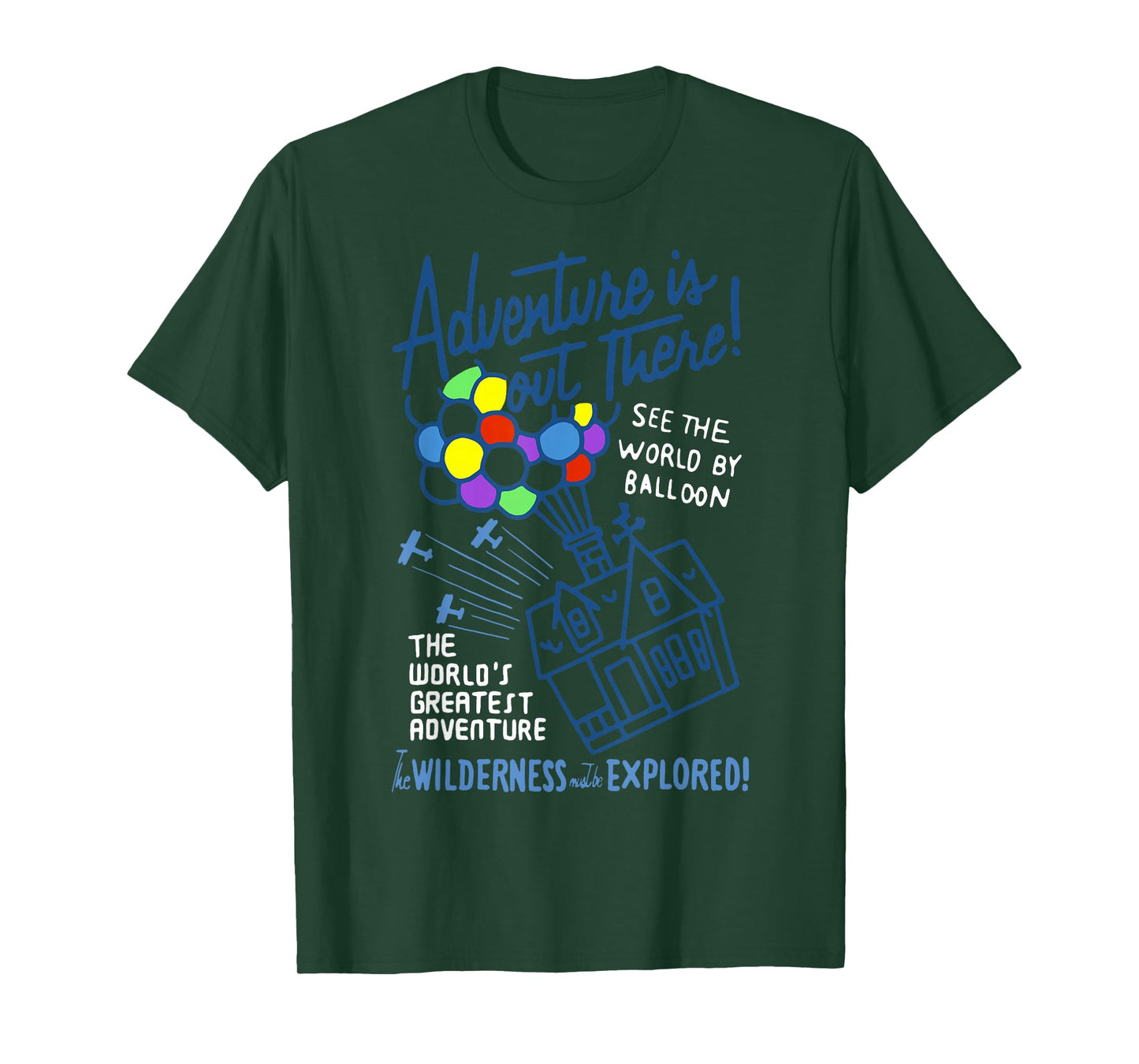 Disney Pixar Up Adventure is Out There Vintage Balloon House T-Shirt