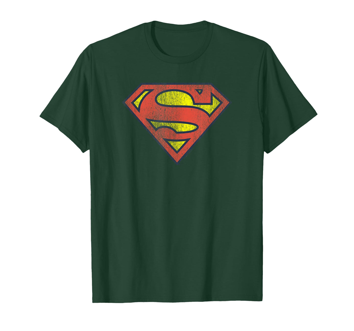Superman Retro Supes Logo Distressed T-Shirt