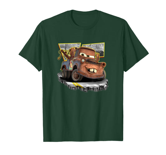 Disney Pixar Cars 2 Tow Mater Grand Prix Vintage Shots T-Shirt