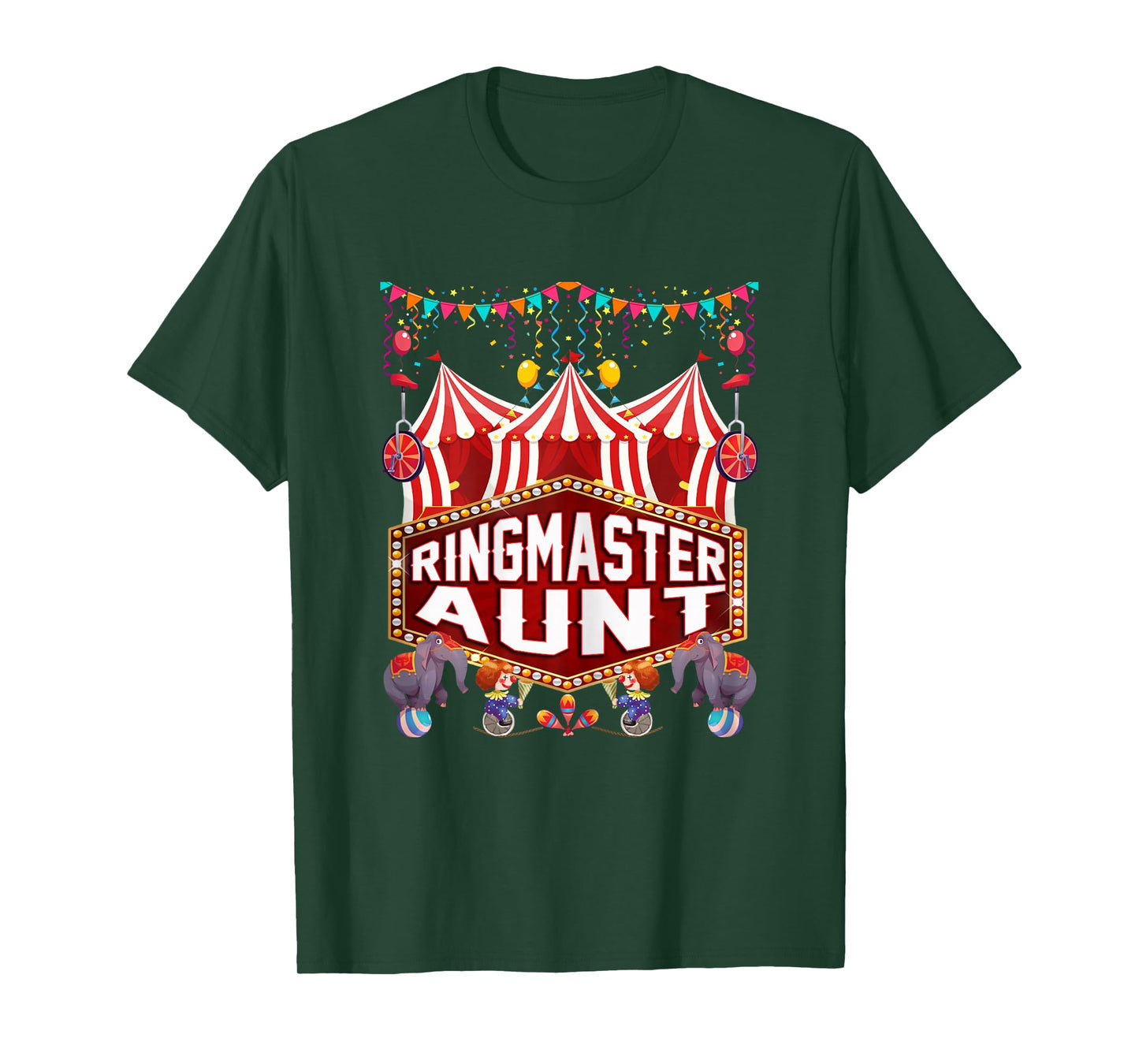 Ringmaster Aunt Shirt Circus Carnival Birthday Party T-Shirt