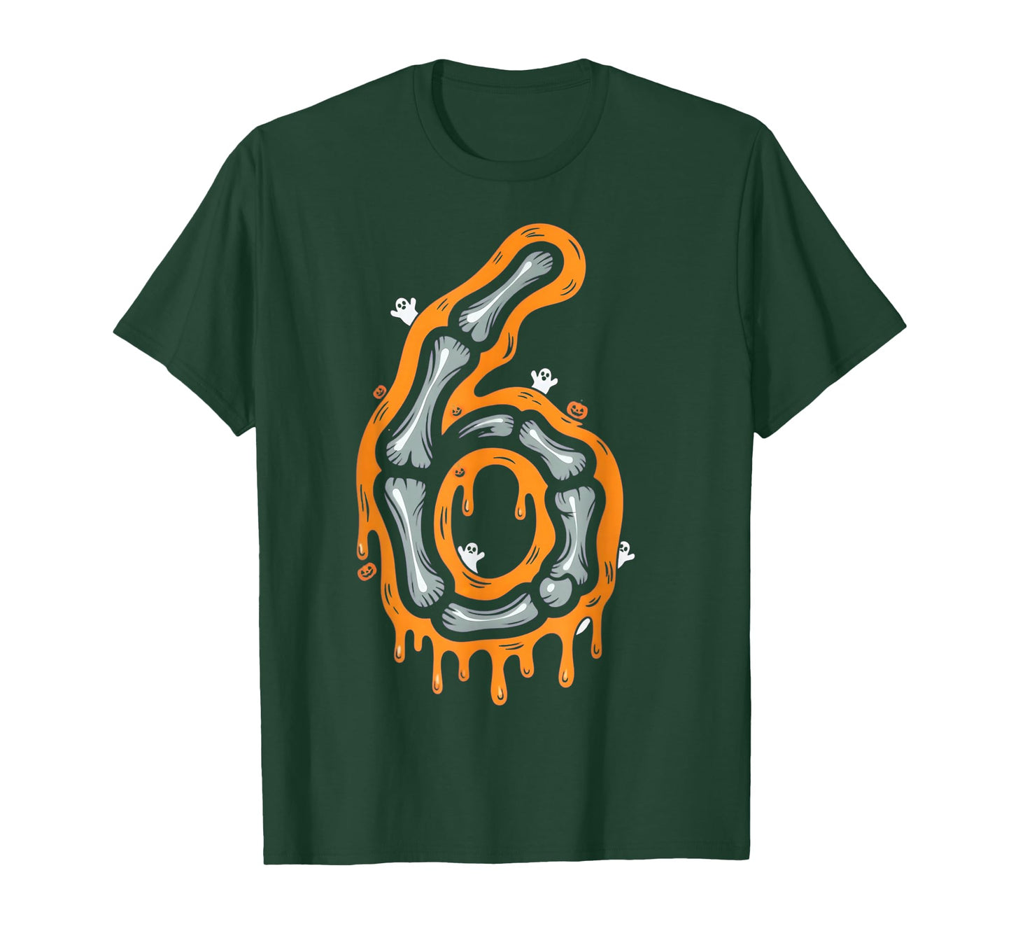 Six Seven Meme 6 7 Skeleton Halloween Costume Couple T-Shirt
