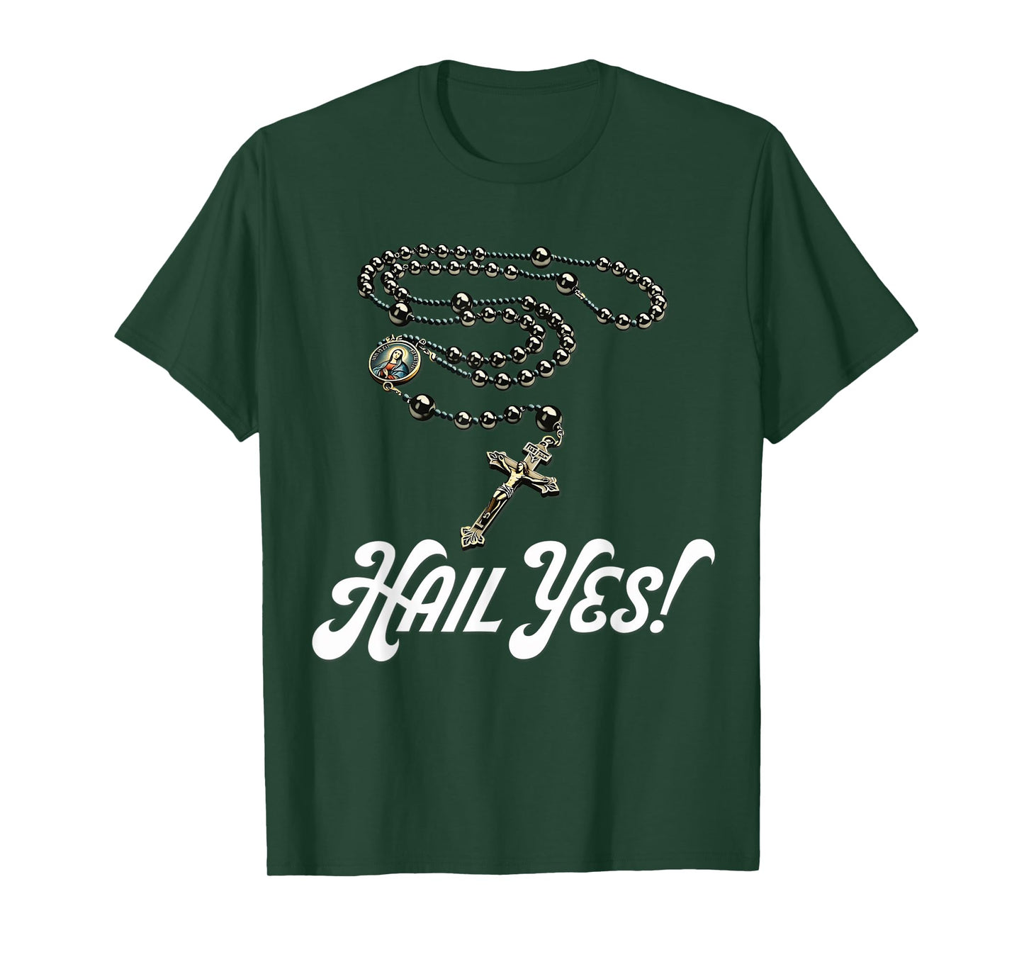 Pray The Rosary Blessed Mother Catholic T-Shirt