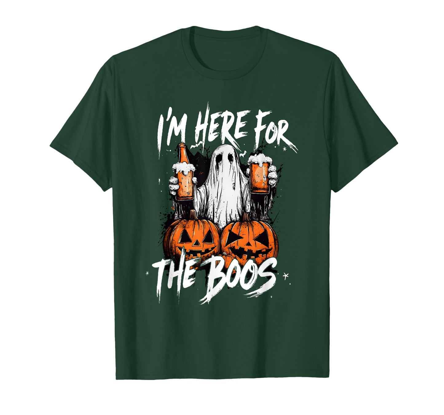 I'm Just Here for The Boos Scary Ghost Halloween Costume T-Shirt
