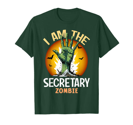 Halloween Matching Secretary Zombie Costume T-Shirt