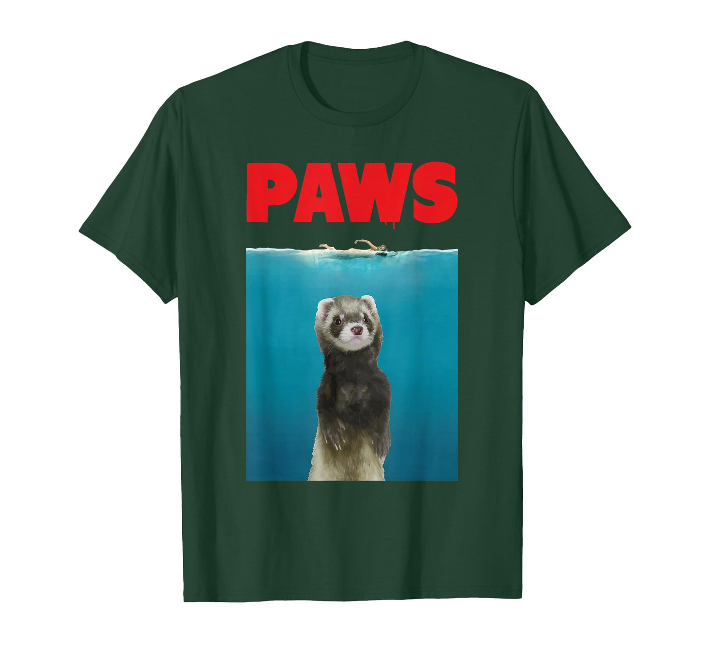 Paws Ferret Funny T-Shirt Parody | Ferret Lover Gifts T-Shirt