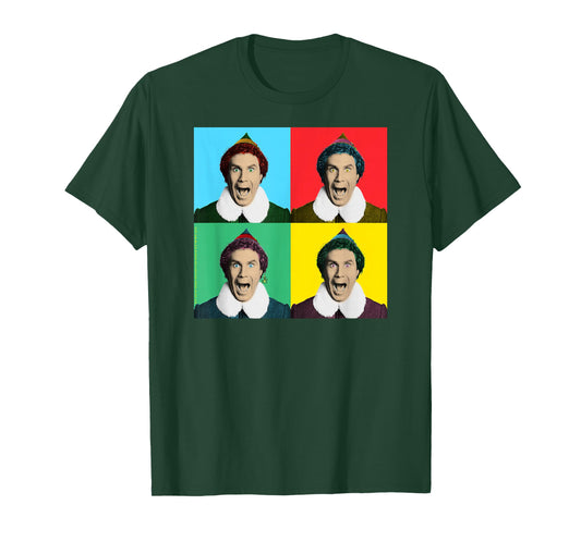 Elf Movie Buddy Pop Art Christmas Movie T-Shirt