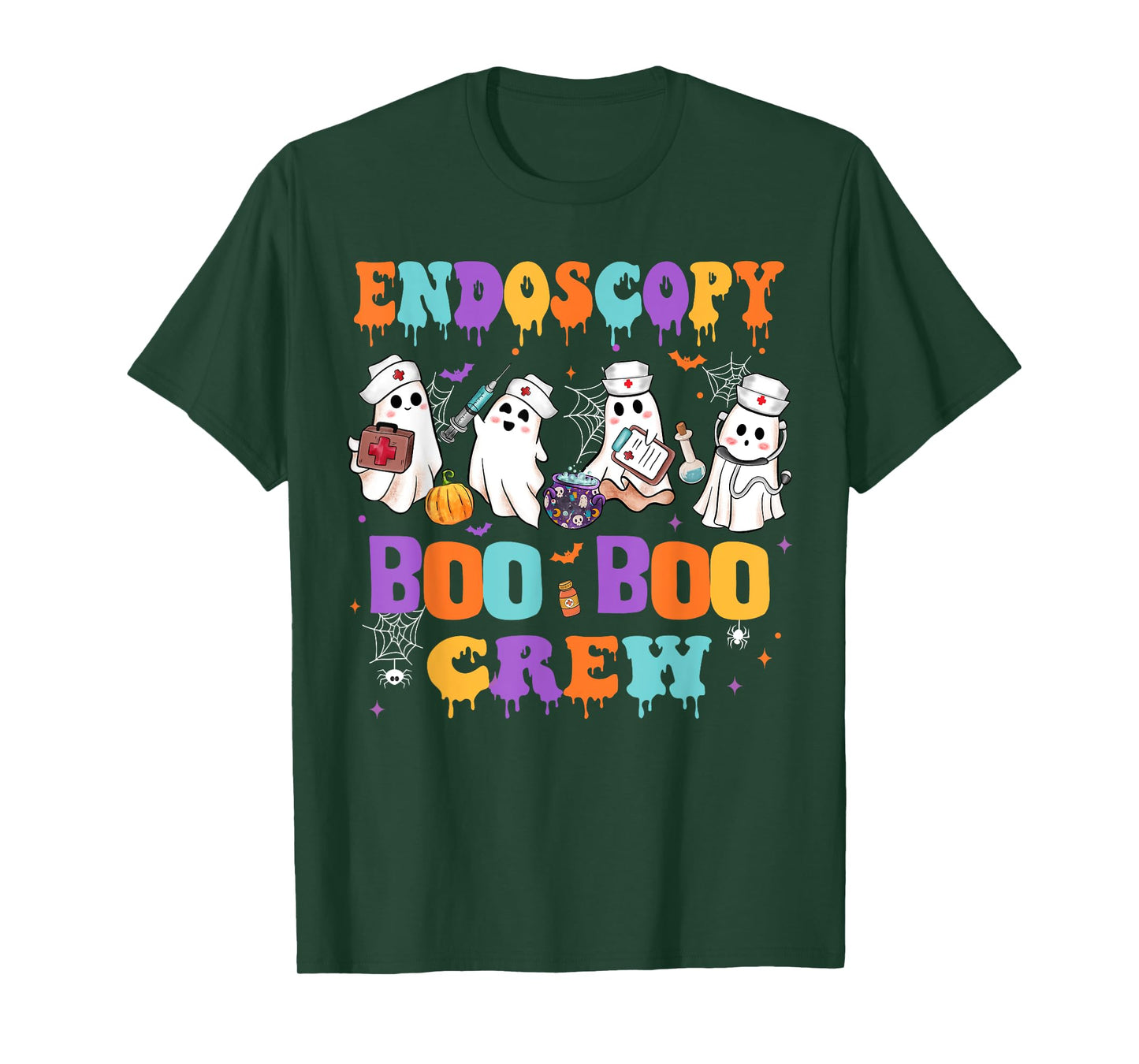 Endoscopy Nurse Boo Boo Crew Nurse Halloween Squad Nursing T-Shirt