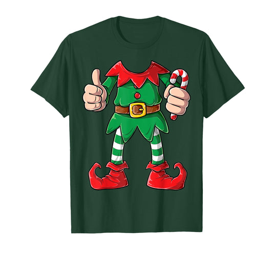 Elf Costume Christmas Elves Boys Girls Funny Xmas Holiday T-Shirt