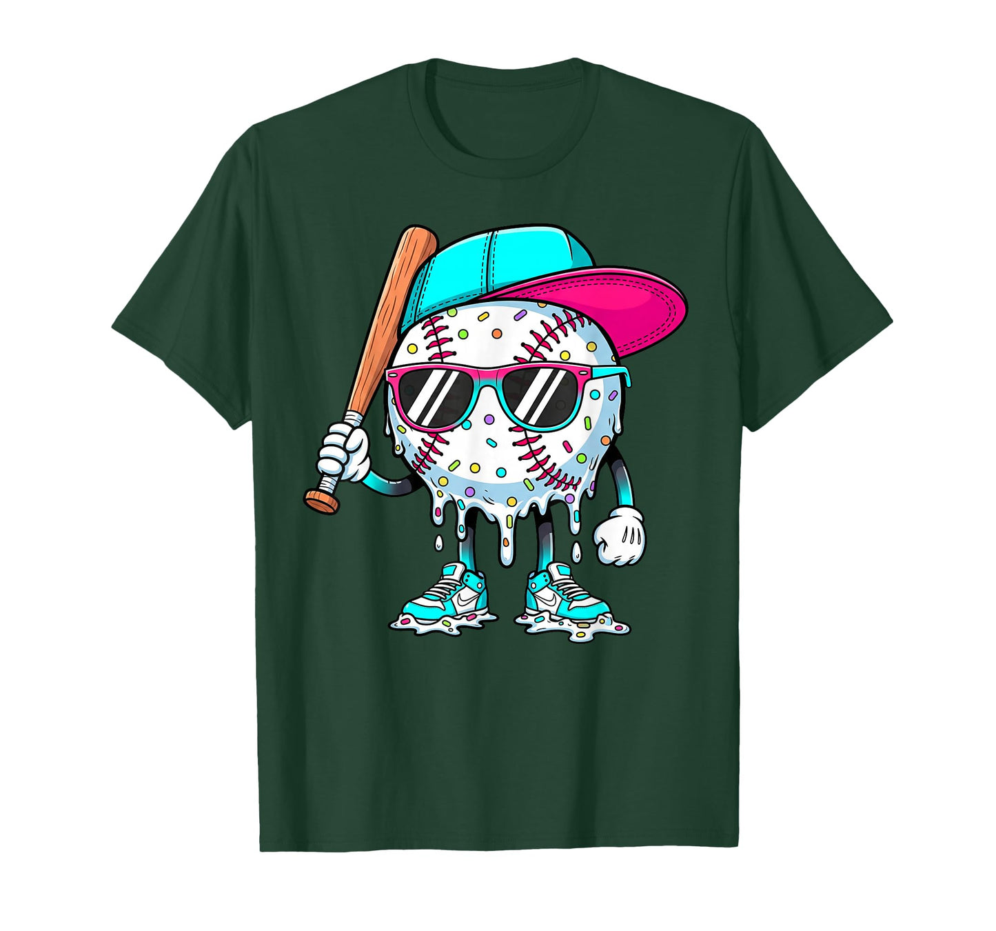 Baseball Lifestyle 101 Apparel Youth Baseball Drip Icecream T-Shirt