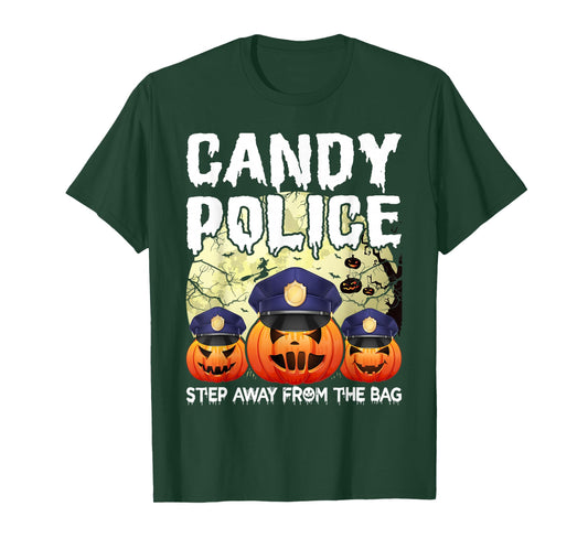 Halloween Candy Police Humor & Funny Candy Security T-Shirt