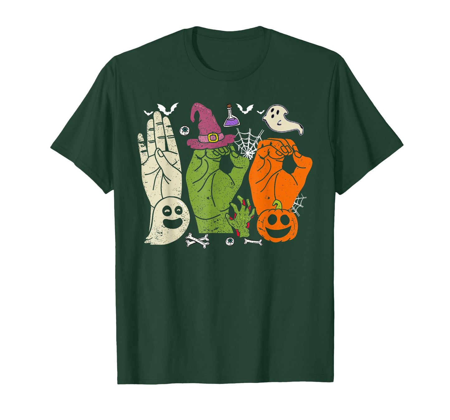 Halloween SPED Teacher Boo in ASL Boo Hands Sign Language T-Shirt