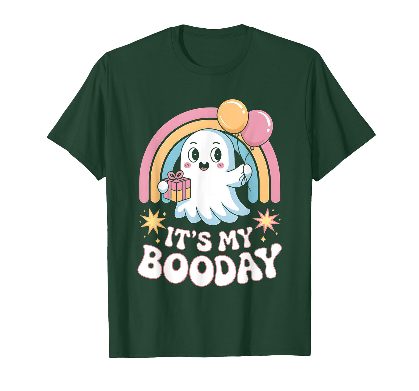 It's My Booday Halloween Ghost Costume For Kids Toddlers T-Shirt