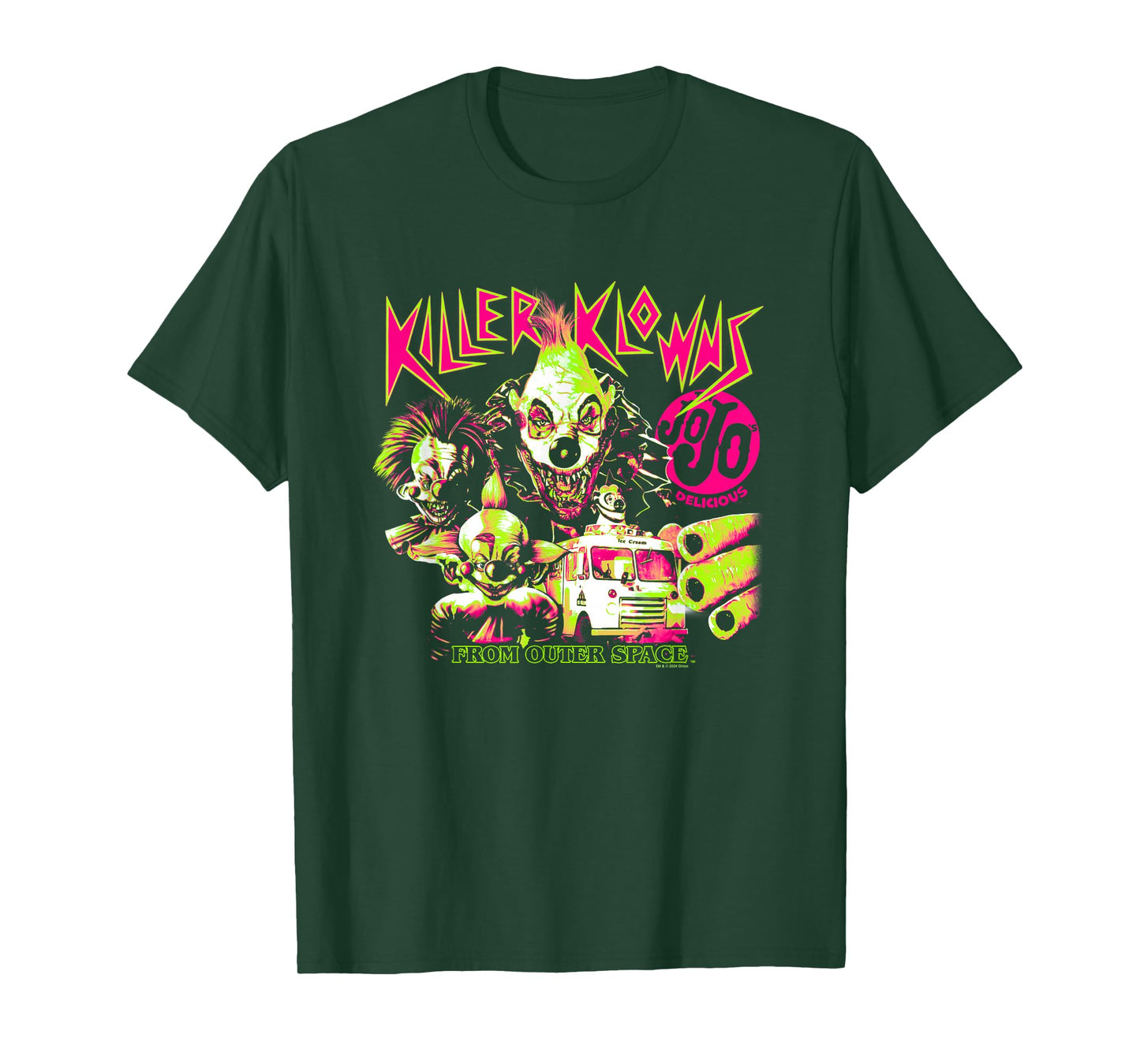 Killer Klowns from Outer Space JoJo Delicious Neon Poster T-Shirt