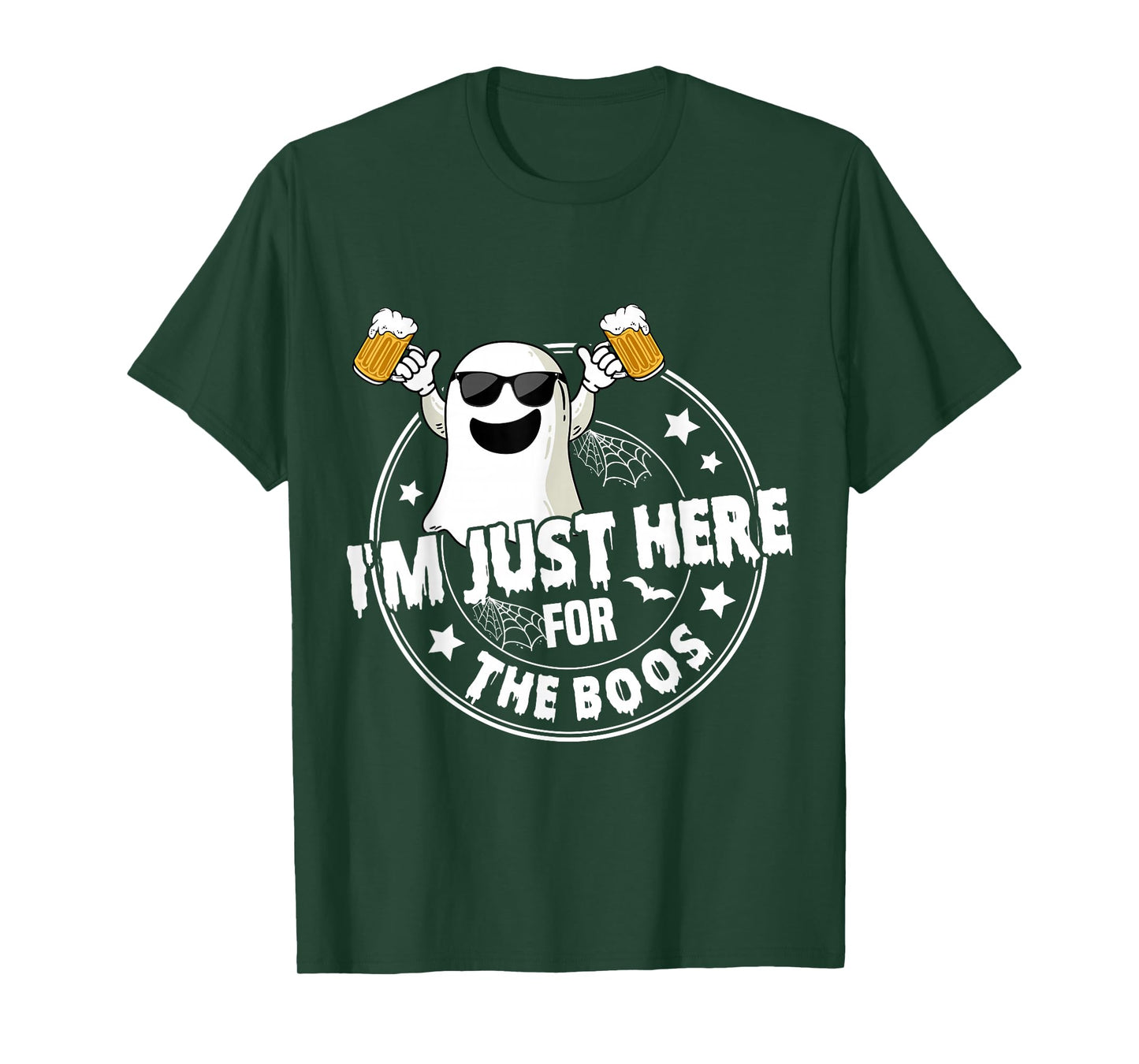 I'm Just Here for The Boos Cute Ghost Halloween Costume T-Shirt