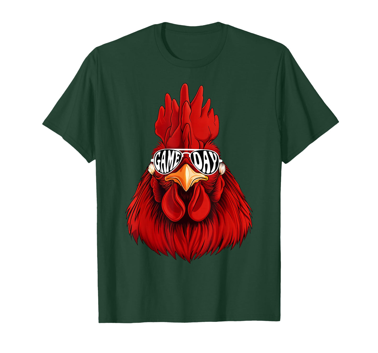 Vintage Rooster Wearing Sunglasses Retro Graphic Tee Rooster T-Shirt