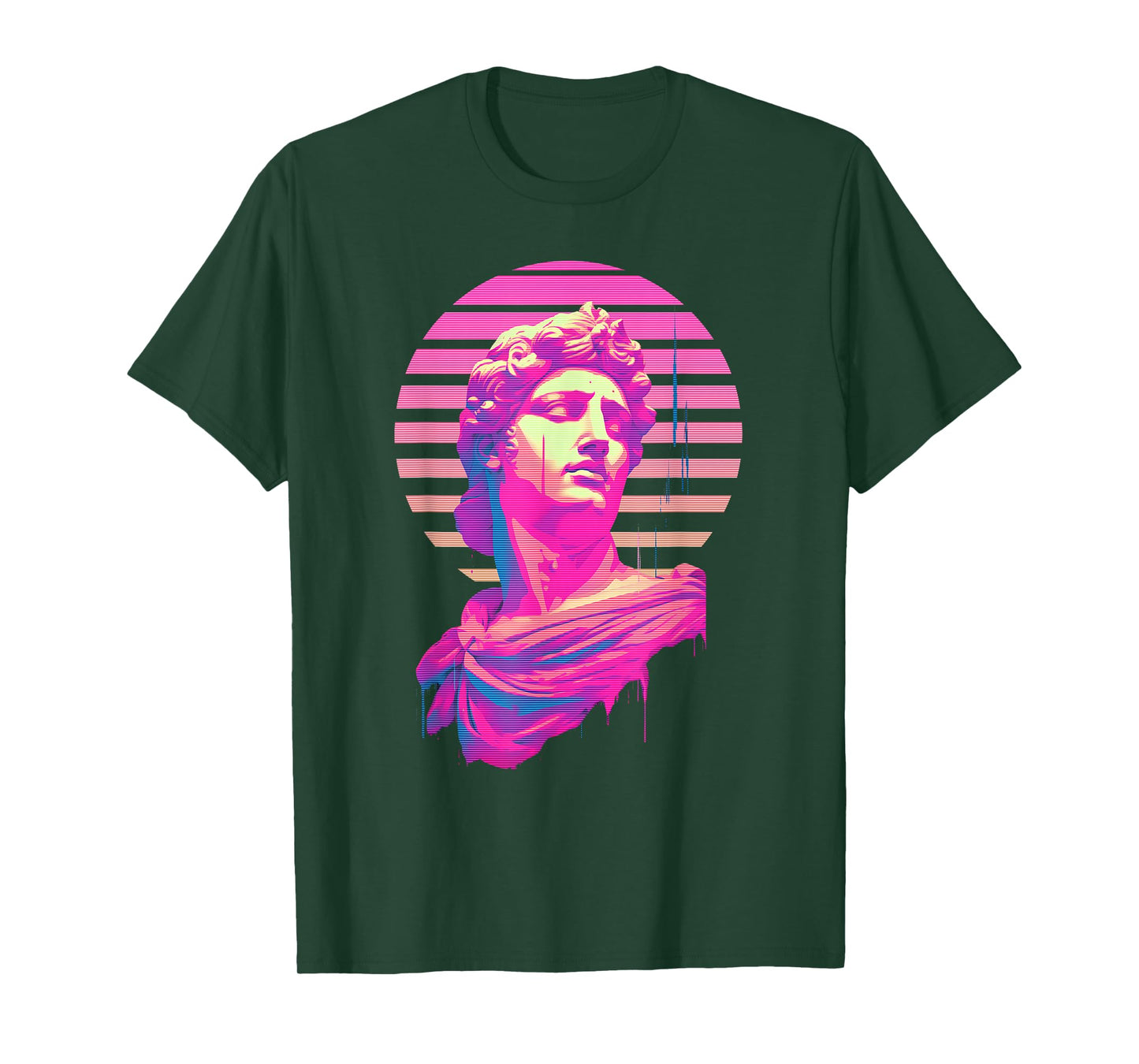 Apollo Vaporwave Aesthetic Greek God Retrowave Graphic T-Shirt