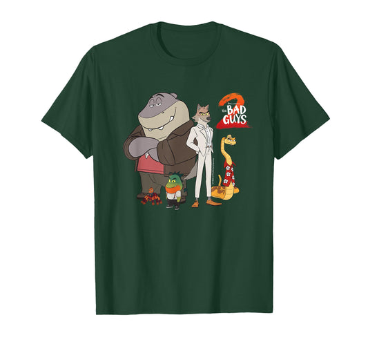 DreamWorks The Bad Guys 2 The Original Bad Guys 2D Style T-Shirt