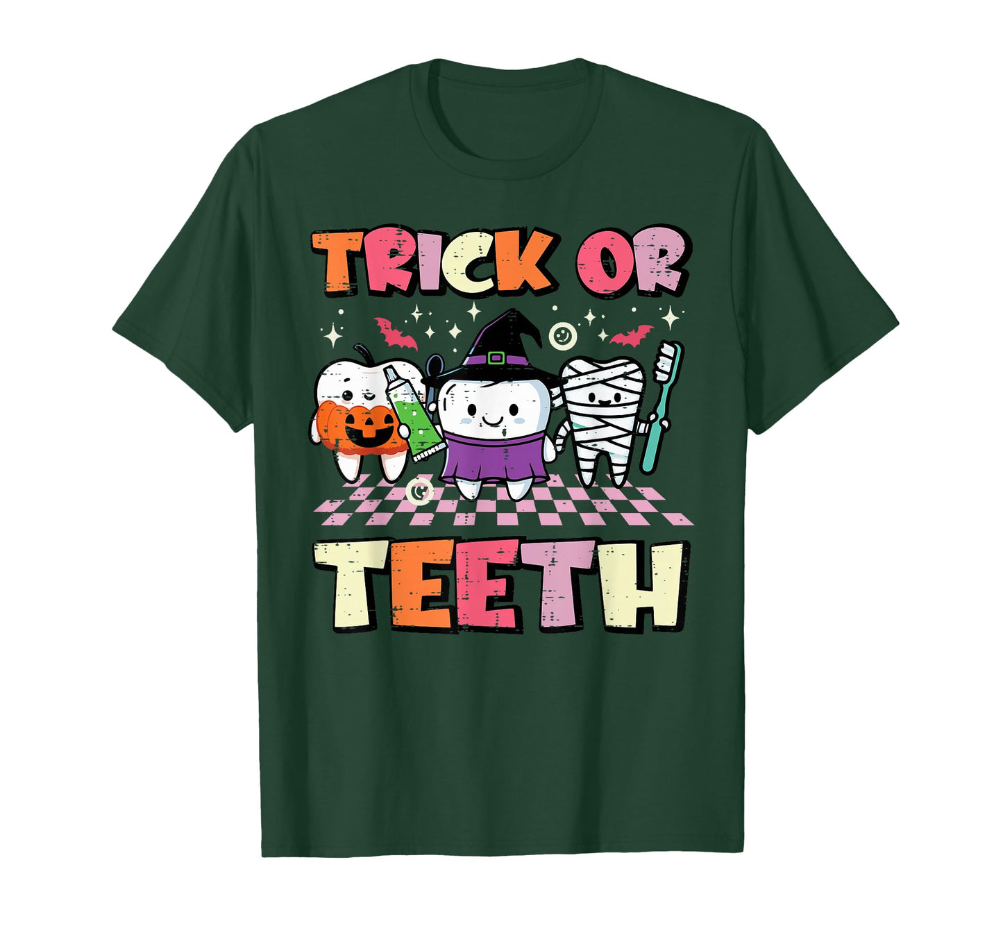 Halloween Dentist Trick Or Teeth Dental Costume Men Women T-Shirt