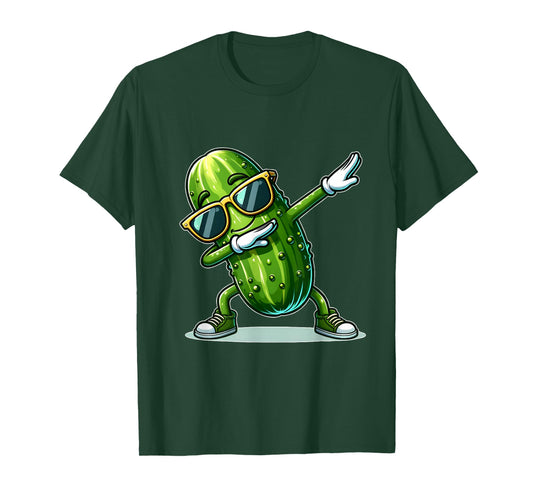 Dabbing Pickle Cucumber Funny Pickle T-Shirt