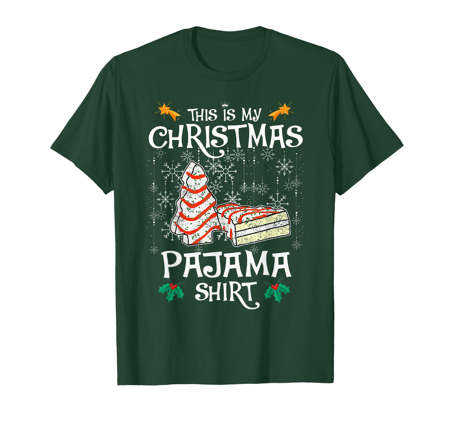 This is My Christmas Pajama Shirt Christmas Cake Debbie T-Shirt