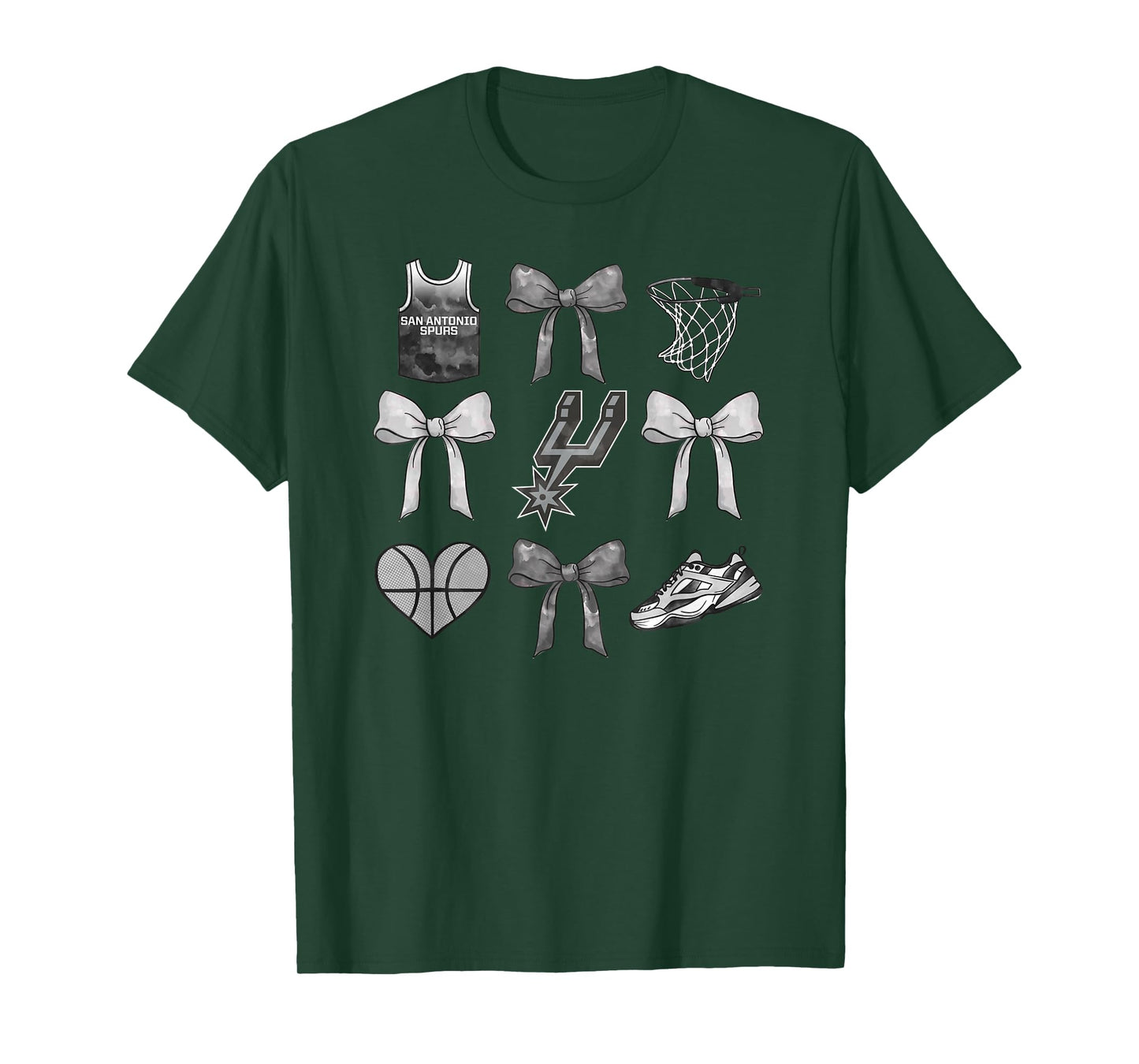 NBA San Antonio Spurs Bow Grid T-Shirt
