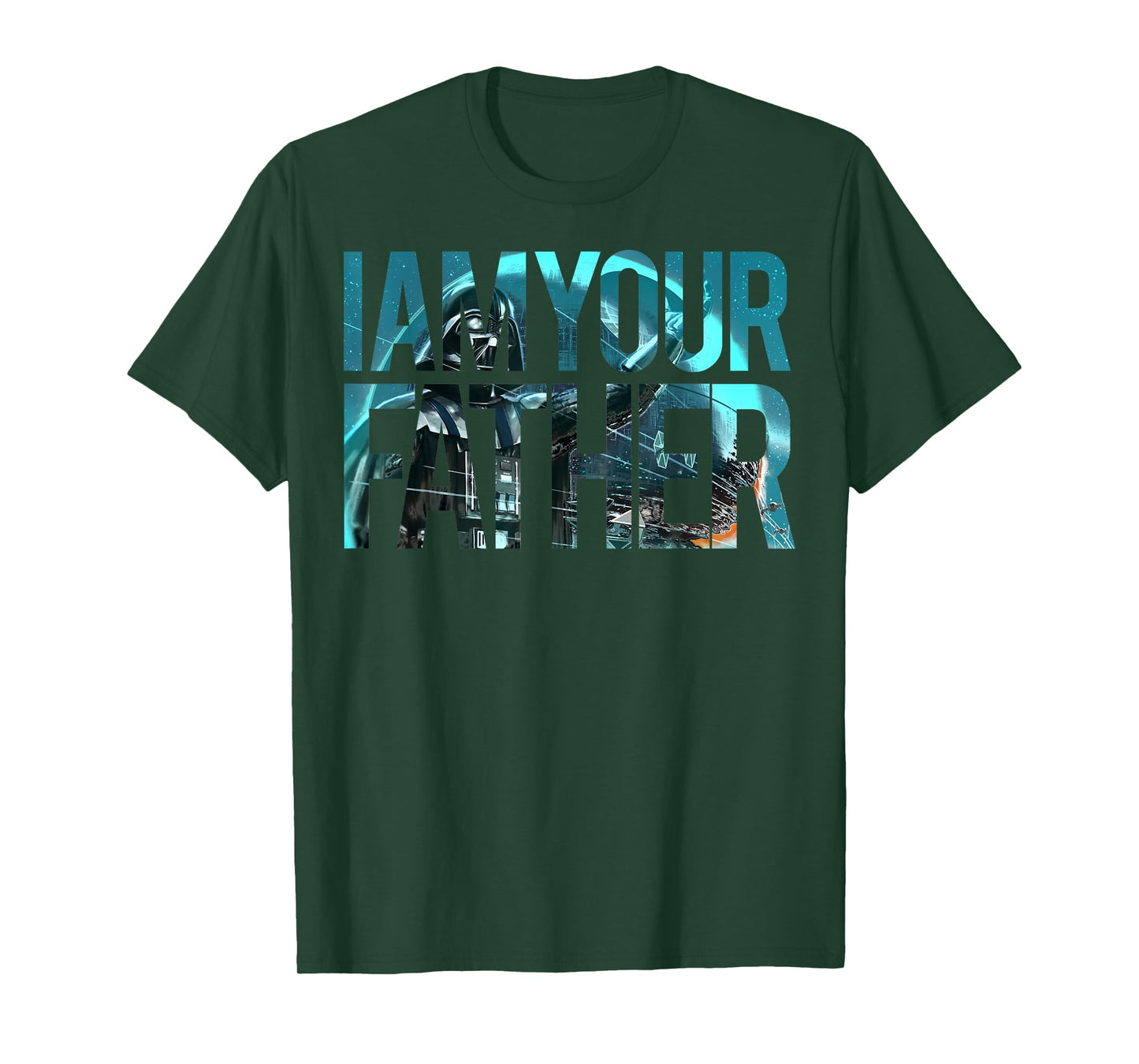Star Wars Vader I AM YOUR FATHER Art Fill Graphic T-Shirt T-Shirt
